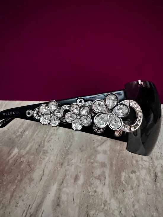 Bvlgari Vintage Crystal Shield Sunglasses - Picture 4 of 8